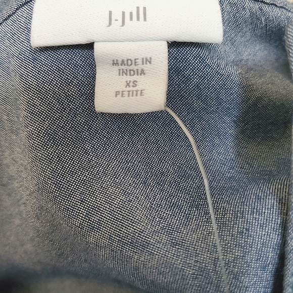 NWT- J.Jill Blue Tunic w/ Tan Beading!!๐๐๐ - Picture 9 of 10